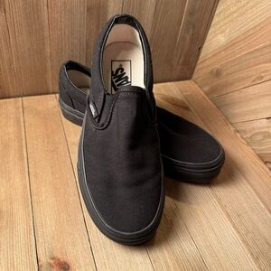 VANS #98 Black Classic Slip-On Shoes Sneakers Unisex Boy's 5/Women's 6.5‎